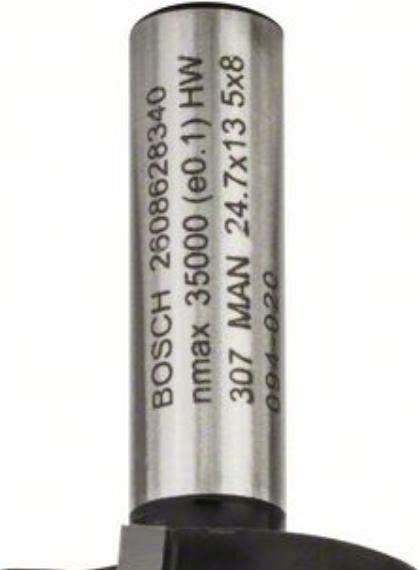 Actual product image Bosch Professional Zubehör Rounding cutter, 8 mm, R1 6 mm, L 13.2 mm, G 53 mm