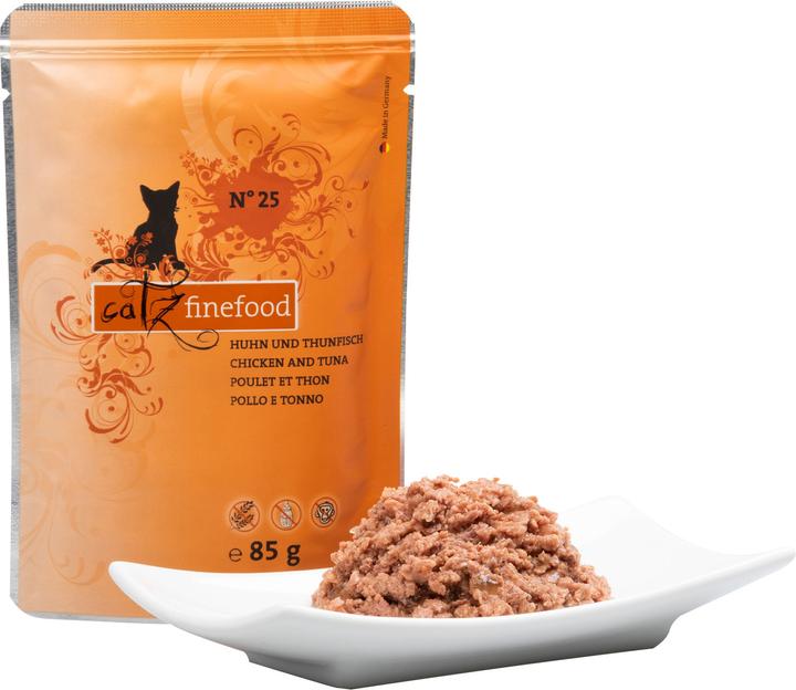 Produktbild Catz Finefood No.25 Huhn & Thunfisch (Adult, 1 Stk., 90 g)