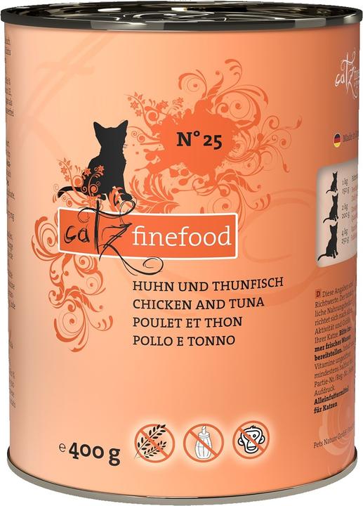 Produktbild Catz Finefood No.25 Huhn & Thunfisch (Adult, 1 Stk., 400 g)