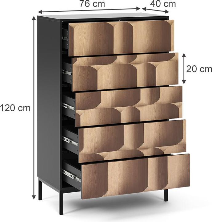 Actual product image Vicco Eliza (76 x 40 x 120 cm)