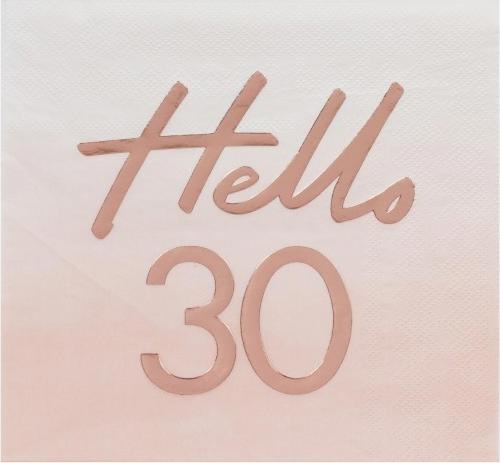 Image du produit Ginger Ray Hello 30 (16 x, 16,5 x 16,5 cm)