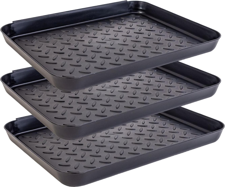 Produktbild Intirilife Schuhabtropfschale Ablage mit erhöhtem Rand (35 x 27.5 x 4.5 cm)