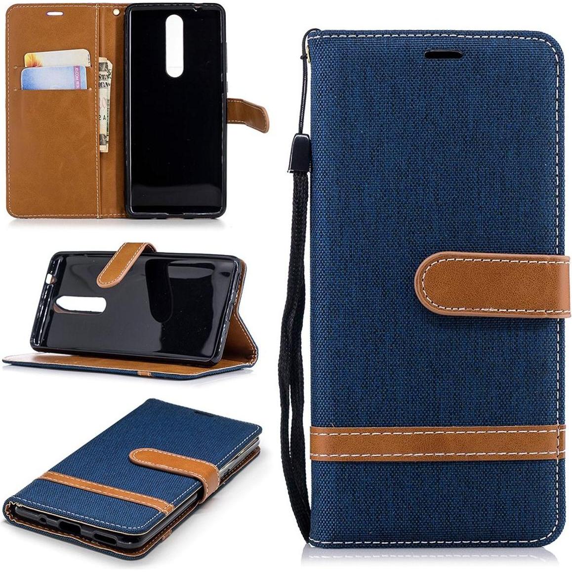 König Design Hülle Handy Schutz für Nokia 5.1 Case Cover Tasche Wallet Etui Handyhülle Bumper (Nokia 5.1), Smartphone Hü...