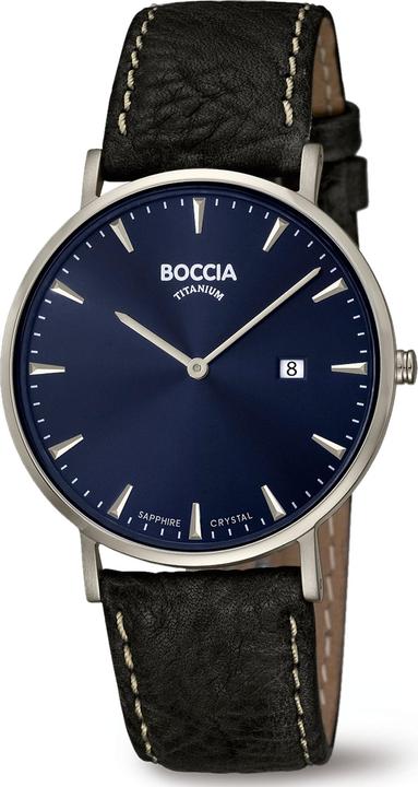 Produktbild Boccia 3648-02 Herrenuhr Titanium 39mm 3ATM (Analoguhr, 39 mm)