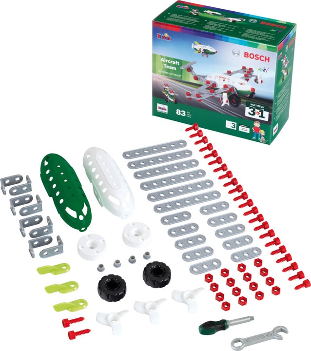 Actual product image Theo Klein Bosch 3 in 1 Construction Set Aircraft Team