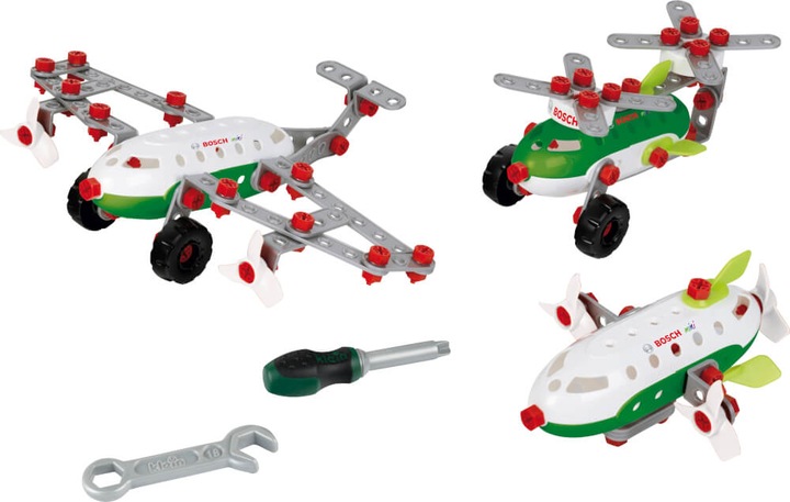 Actual product image Theo Klein Bosch 3 in 1 Construction Set Aircraft Team