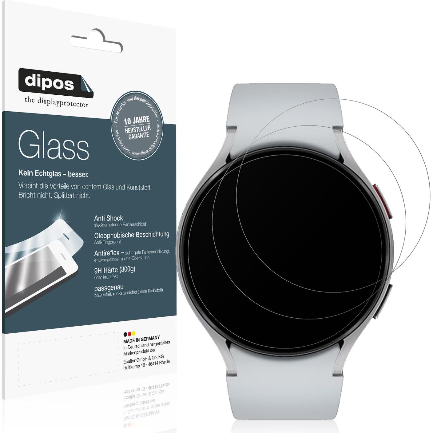 Dipos Displayschutz Anti-Shock, Smartwatch Schutzfolie, Transparent