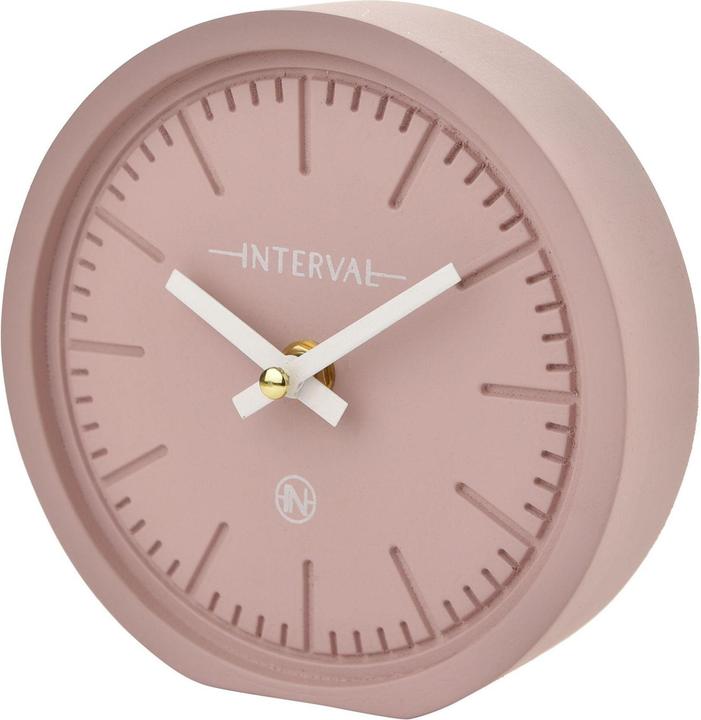 Actual product image Interval Minimalist Desk Clock 15cm - Pink