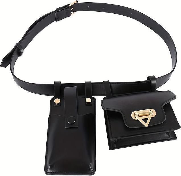 Image du produit Only-Bags.Store Stilvolle Gürteltasche mit verstellbarem Gürtel - elegante schwarze Crossbody-Brusttasche