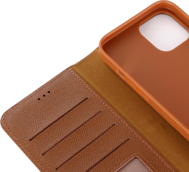 Image du produit Gebei Fourre Yaqi séries luxe en cuir véritable, porte-cartes, support vidéo (Realme 12 Pro+, Apple iPhone 12)