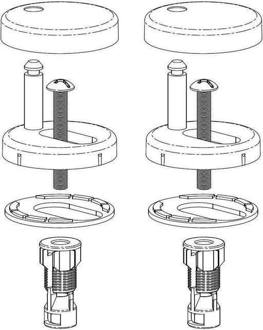 TOTO Standard fastening for WC seat