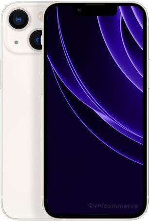 Re!commerce iPhone 13 (256 GB, Starlight, Weiss, 6.10", 12 Mpx, SIM + eSIM, B / Sehr gut)
