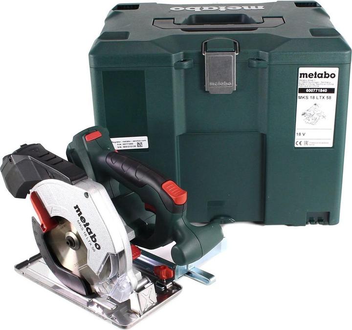 Actual product image Metabo MKS 18 LTX 58 cordless hand-held metal saw