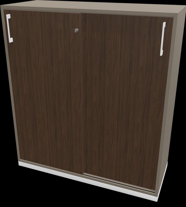 White, Walnut decor dark with structure, Cubanite grey