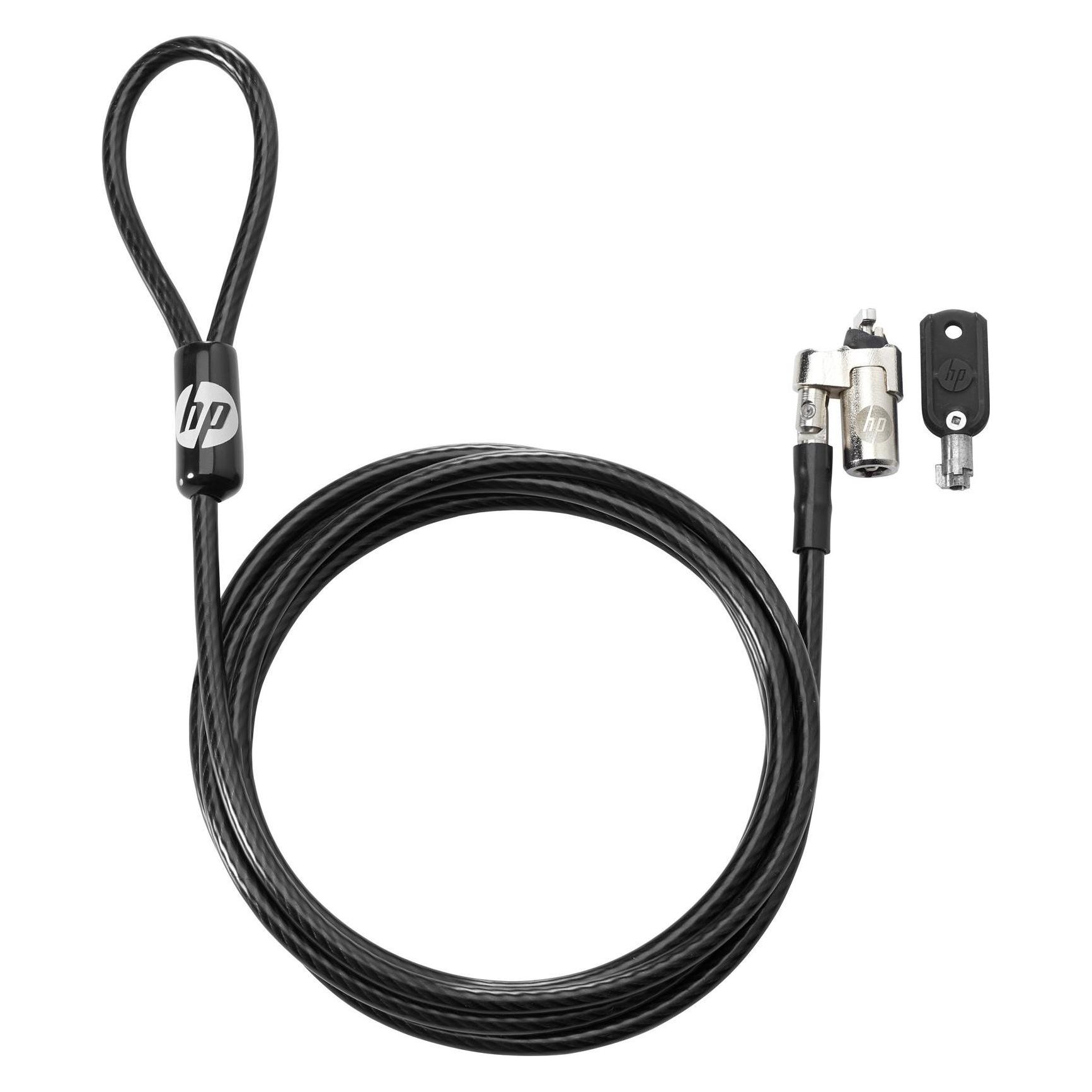 HP Nano Keyed Cable Lock **New, Notebook Security, Schwarz