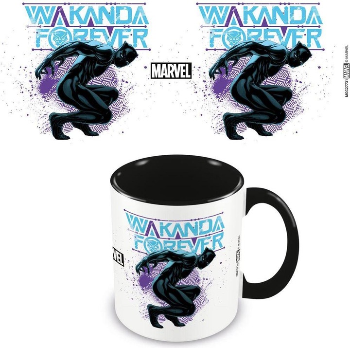 Produktbild Black Kaffeebecher Wakanda Forever Zweifarbige Innenseite (325 ml)