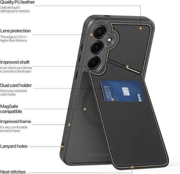 Actual product image Dux Ducis Rafi II Series Samsung Galaxy S25 Plus Case - Black (Samsung Galaxy S25+)
