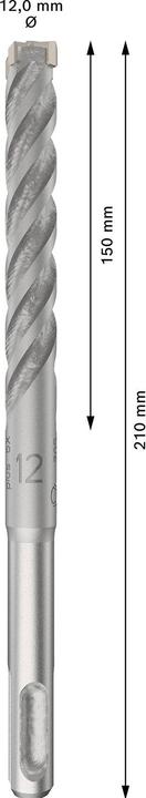 Actual product image DIY SDS-plus-5X drill bit 12x150x210 mm, 10 pcs. (12 x 150 x 210 mm)