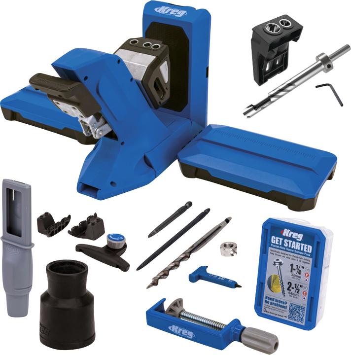 Image du produit Kreg Perceuse de trous de poche 720 PRO ( KPHJ720PRO ) + Perceuse de goujons + Base
