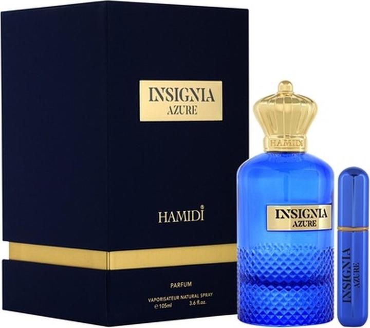 Hamidi Insignia Azure by for Men 3.6 Oz Parfum Spray (Eau de Parfum, 105 ml)