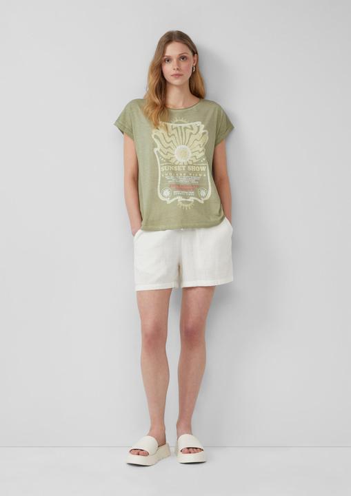 Produktbild S.Oliver T-Shirt Gewaschenes T-Shirt mit Frontprint (L)
