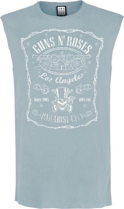 Actual product image Amplified Mens Paradise City Guns N Roses Tank Top (M)