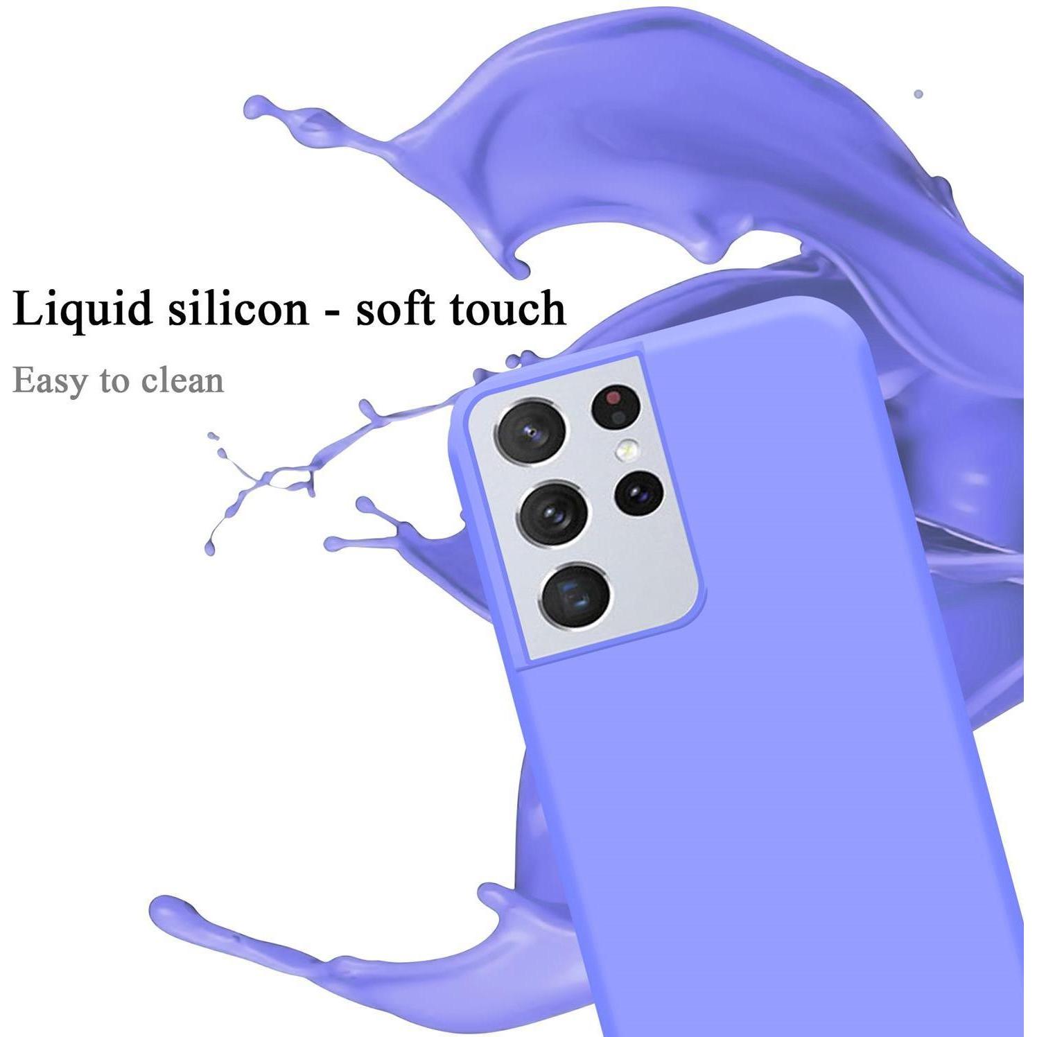 Thumbnail - Cadorabo TPU Liquid Silicone Case Cover (Samsung Galaxy S21 Ultra), Smartphone Hülle, Violett