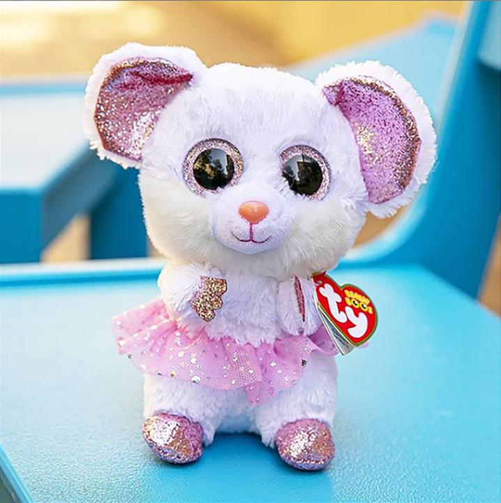 Actual product image Ty Beanie Boo's Nina Mouse 15cm
