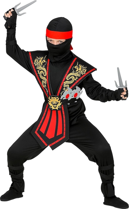 Actual product image Widmann Kombat ninja with weapon set (116)