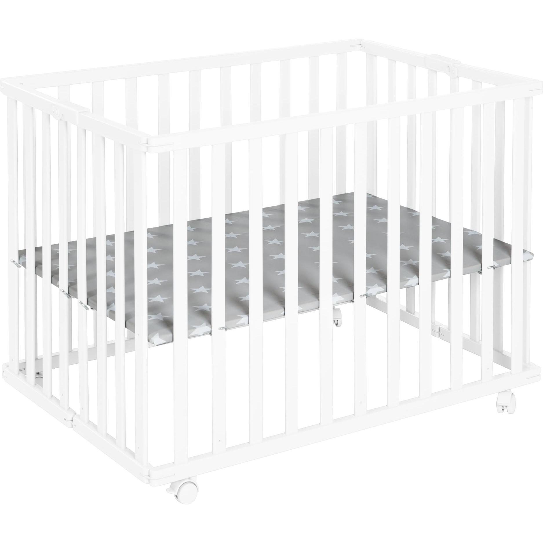 Roba klappbares Laufgitter Little Stars (74 cm, 100 cm, MDF) (202703WEF190)