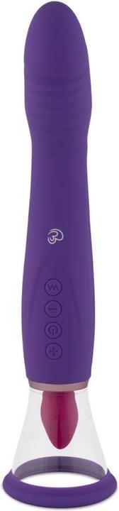 Actual product image Easytoys Pleasure Pump mit GPunkt Vibrator Violett