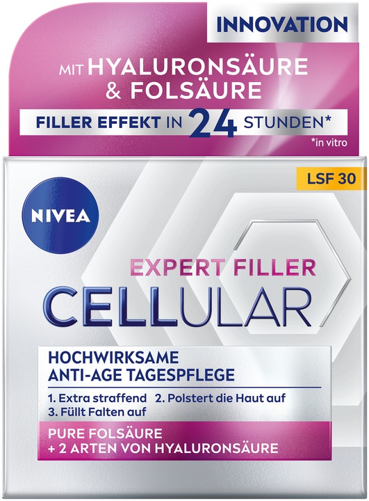 Produktbild NIVEA Cellular Expert Filler Anti-Age Tagespflege LSF 30 (50 ml, Tagescreme, SPF 30)