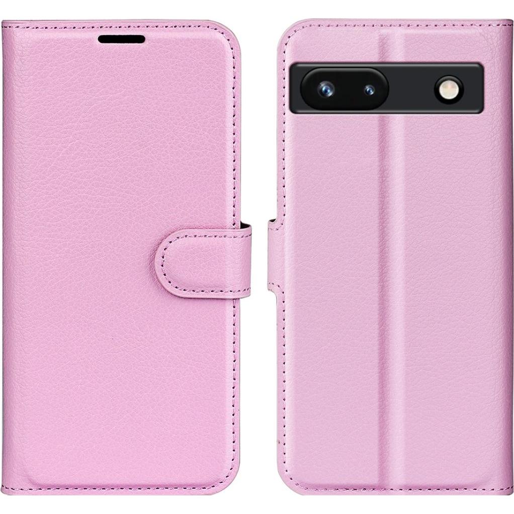 Screenguard Google Pixel 7a Leather Guard Lederhülle (Google Pixel 7a), Smartphone Hülle, Rosa