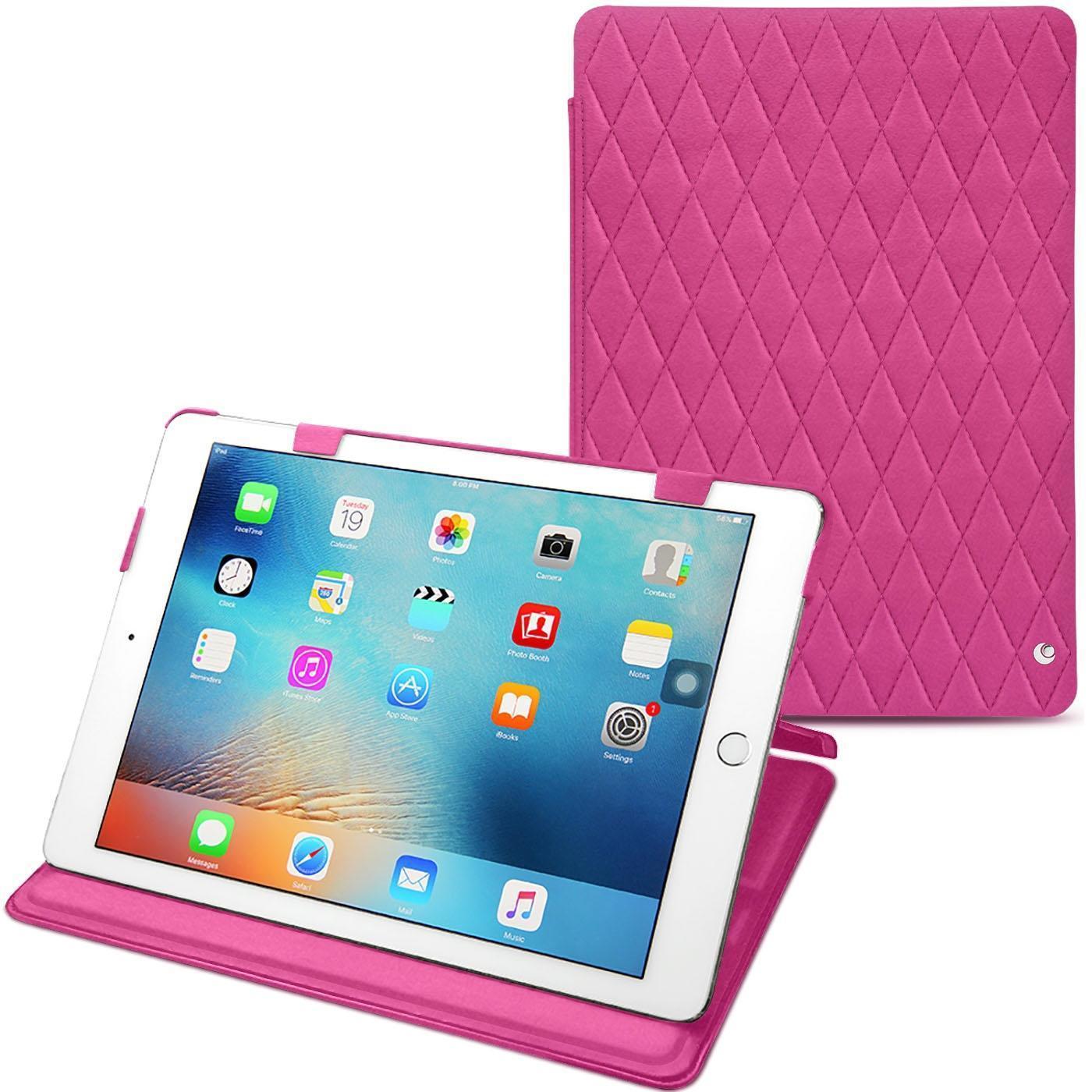 Noreve Lederschutzhülle horizontal (iPad 9.7), Tablet Hülle, Rosa