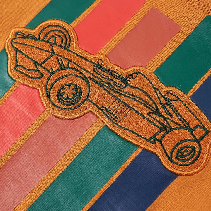 Image du produit vidaXL T-shirt manches longues enfant ocre foncé 116,Matière : 100 (116)