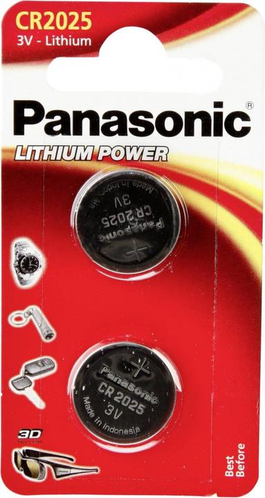 Actual product image Panasonic Lithium Power CR2025 (2 pcs., CR2025, 165 mAh)
