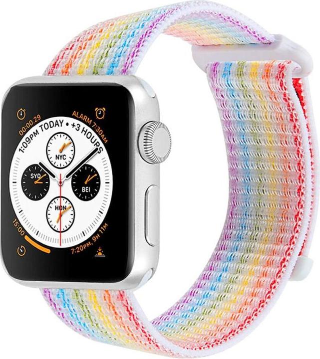 Produktbild Cover-Discount Apple Watch 44/45/46/49mm - Nylon Stoff Band flexibel mit Klett (Nylon)