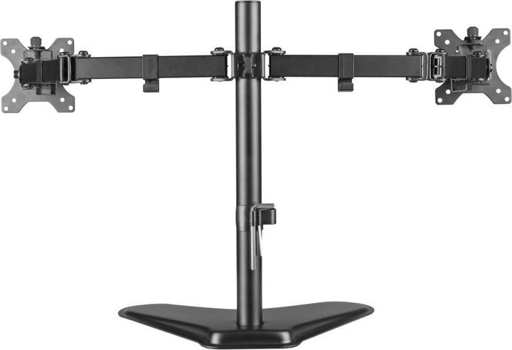 Image du produit Techly Pied pour 2 écrans LCD - noir - Taille d'écran : 33-81.3 cm (13"-32") (Tables, 32", 16 kg)