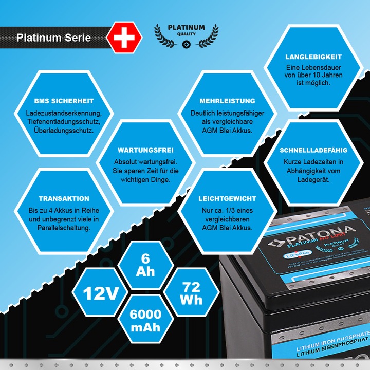 Produktbild Patona Platinum (12 V, 12 Ah)
