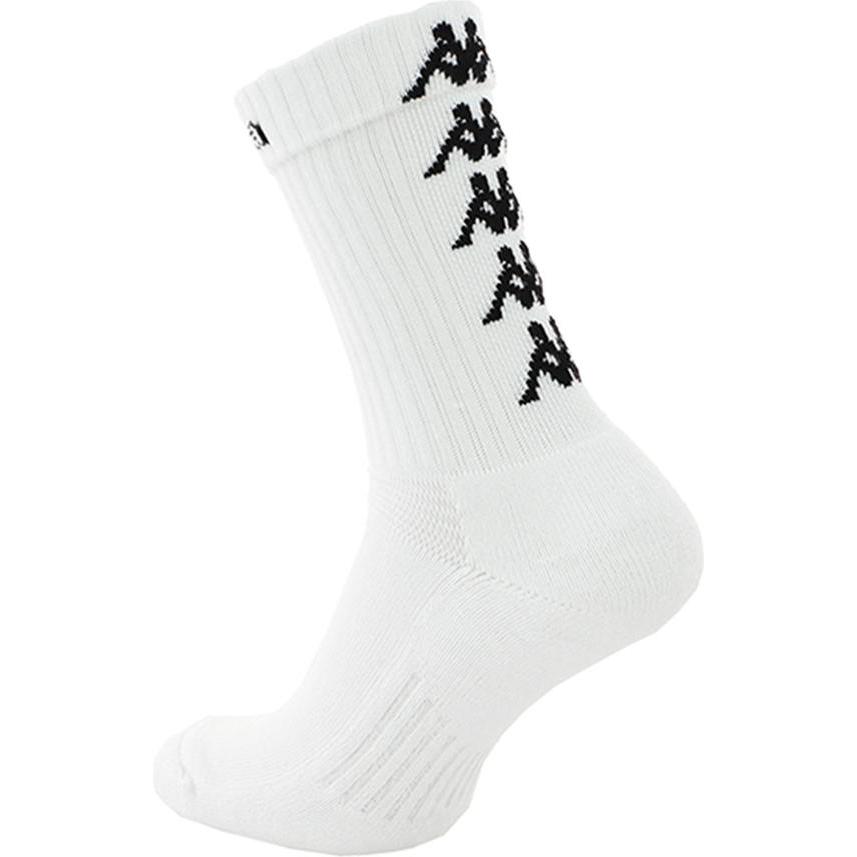 Kappa, Unisex, Sportsocken, Eleno Pack Of 3 Socks (50, 52), Weiss
