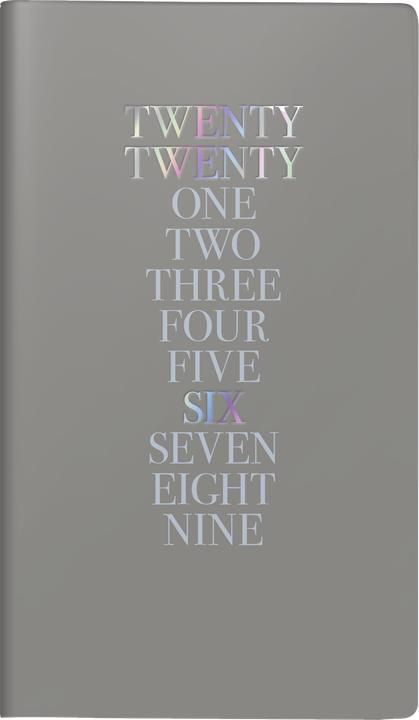 Actual product image Ridoide TA International 2026 701691501 1W/2S d.grau ML 8.7x15.3cm (A6, 1 week / 2 pages)