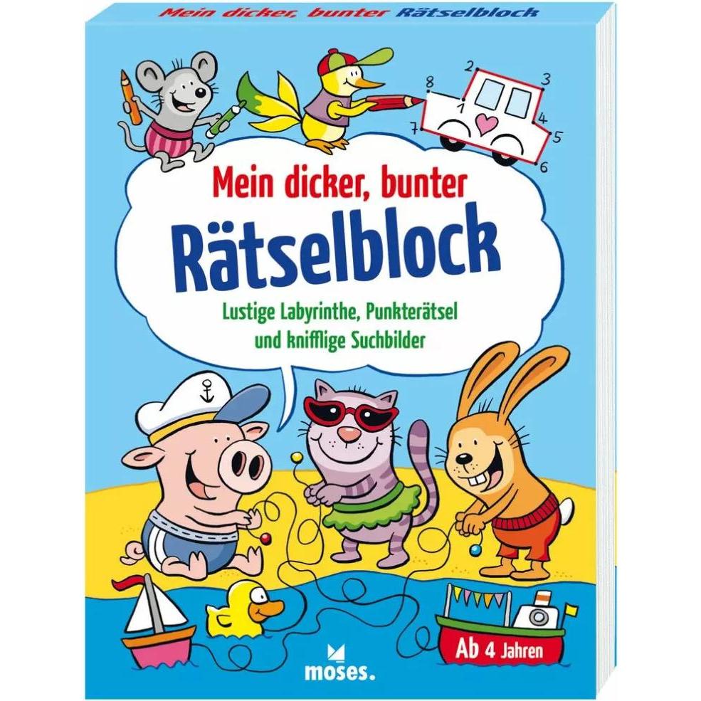 Mein dicker, bunter Rätselblock, Kinderbücher von Charlotte Wagner