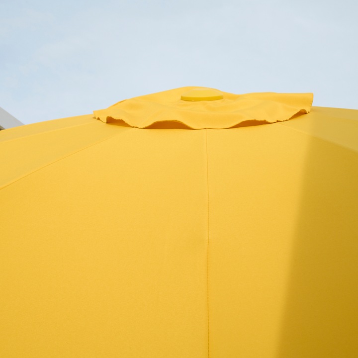 Actual product image Siena Garden Paolo centre pole parasol mustard Ø 270 cm (2.65 m)