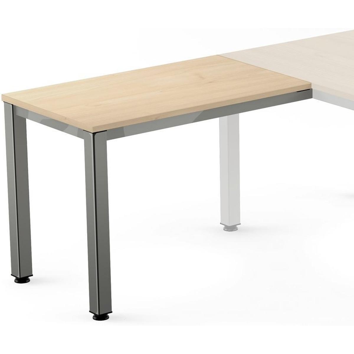 Rocada, Schreibtisch, Anstelltisch Executive BxTxH 100x60x73cm Gestell verchromt Platte Melamin buche (100 x 60 x 73 cm)