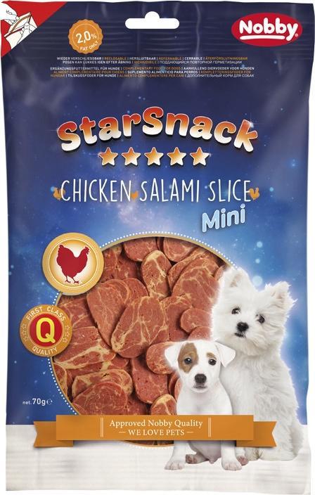 Image du produit Nobby StarSnack MINI Poulet Salami Slice (16 pcs, 70 g)