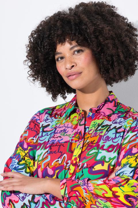 Actual product image Angel of Style Bluse, A-Linie, Schriftprint, Volants (50)