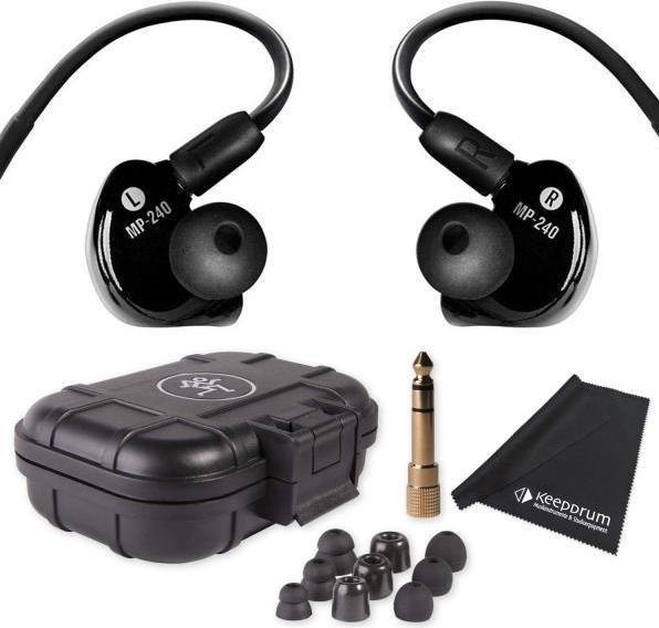 Produktbild Mackie In-Ear Kopfhörer MP-240 mit Tuch (NC, Kabelgebunden)
