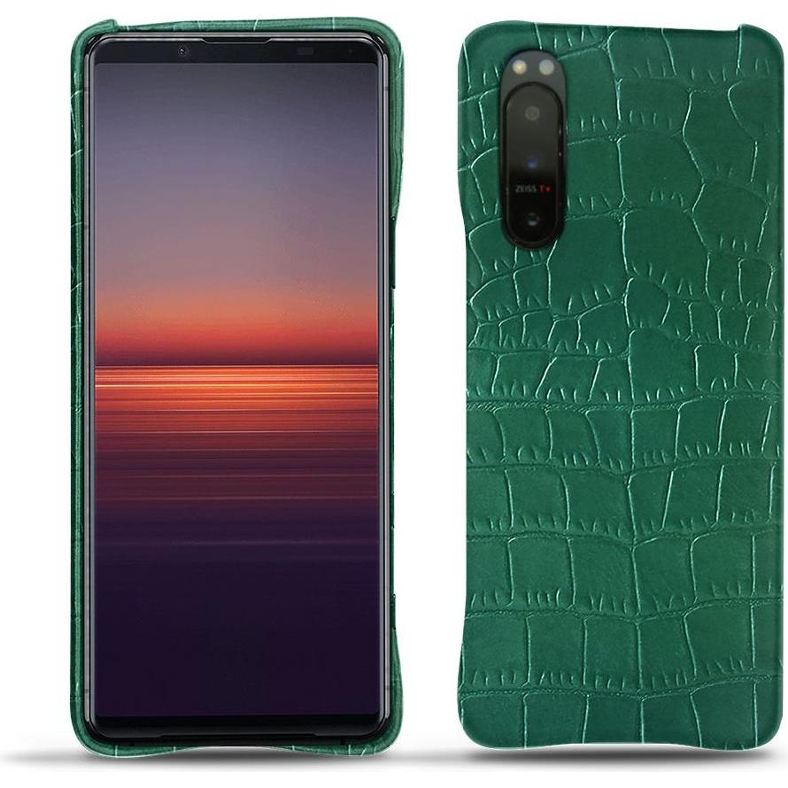Noreve Lederschutzhülle (Sony Xperia 5 II), Smartphone Hülle, Grün