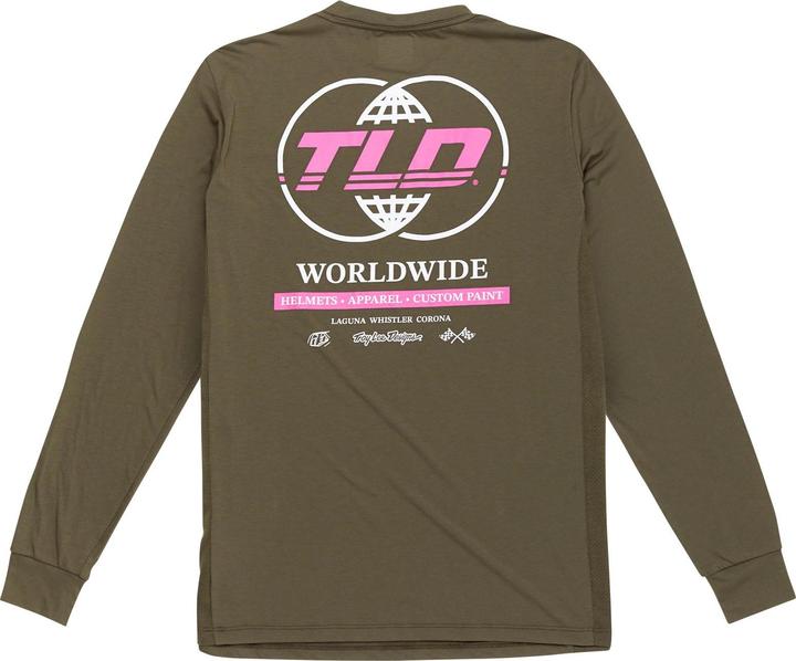 Actual product image Troy Lee Designs Skyline LS Ride Tee, Worldwide, caper, S (S)