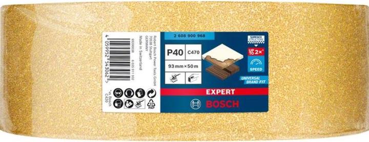 Actual product image Bosch Professional Zubehör Expert C470 Sandpaper roll for hand sanding,93 mm x 50 m, G 40 (40)